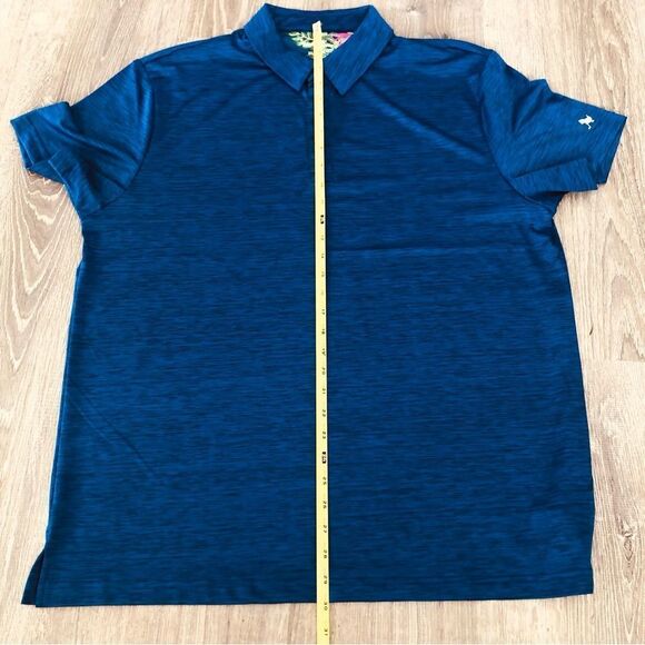 New Without Tags Birdie Bound Short Sleeve Golf Polo Shirt Blue Mens Size XL - Picture 7 of 7